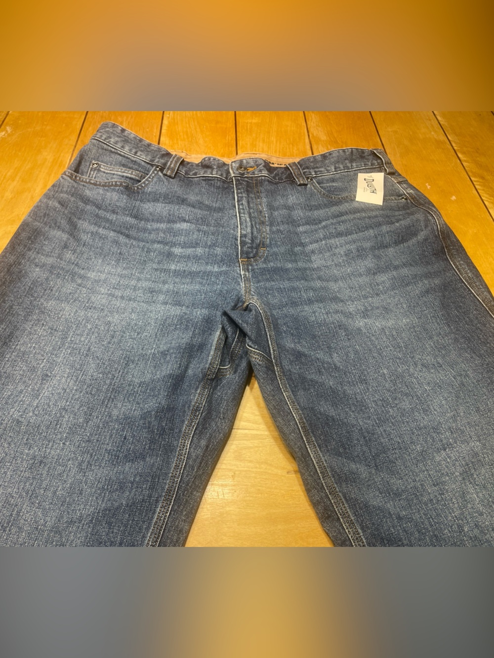 Duluth Trading Co DuluthFlex Ballroom Relaxed Fit Jeans Size 38x30 Medium Wash